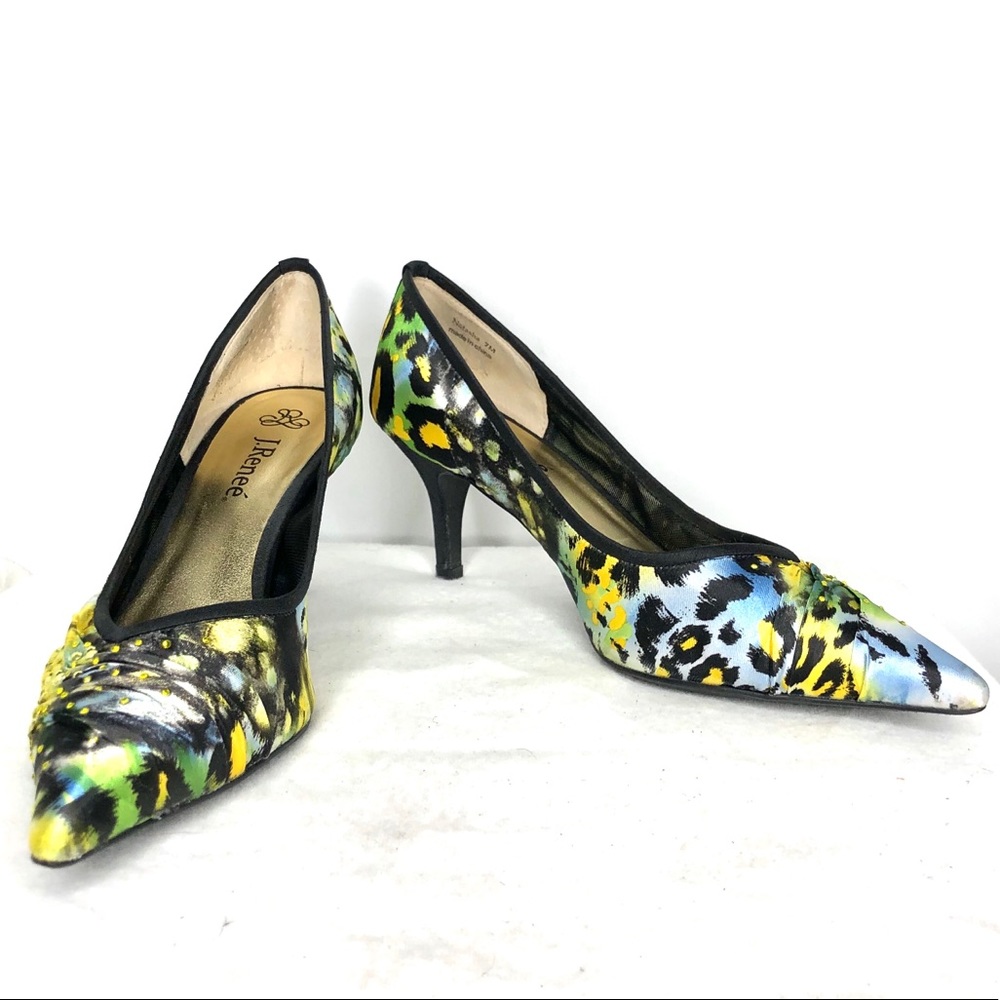 J. RENEE Satin w/ Bead Detail Pumps